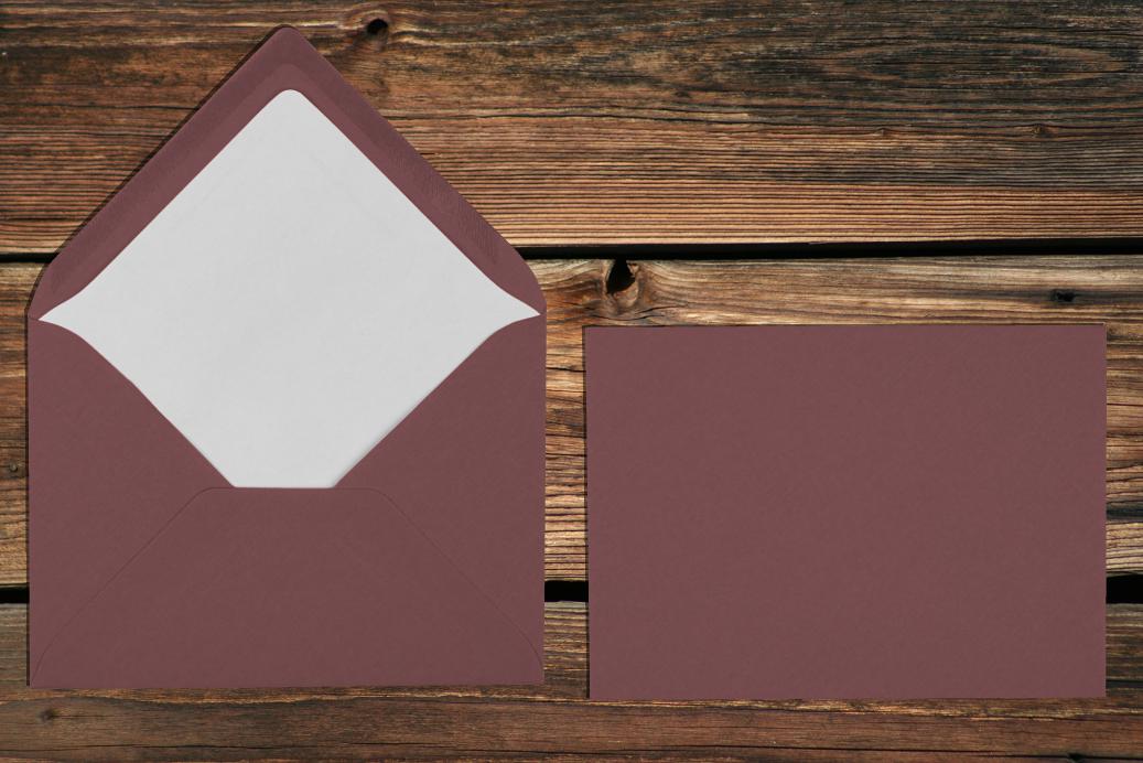 Briefhüllen mit Seidenfutter C6 114x162 mm Nassklebend Hortensia gerippt 100 g/qm